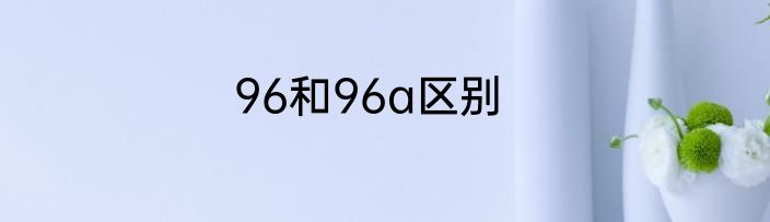 96和96a区别