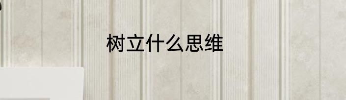 树立什么思维