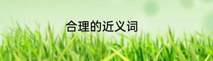 合理的近义词