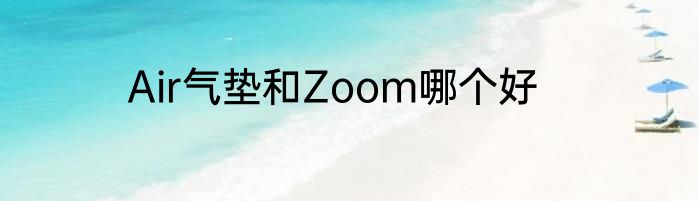 Air气垫和Zoom哪个好