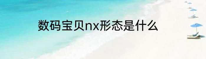 数码宝贝nx形态是什么