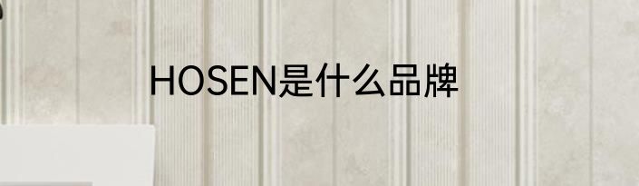 HOSEN是什么品牌
