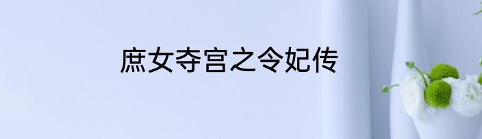 庶女夺宫之令妃传