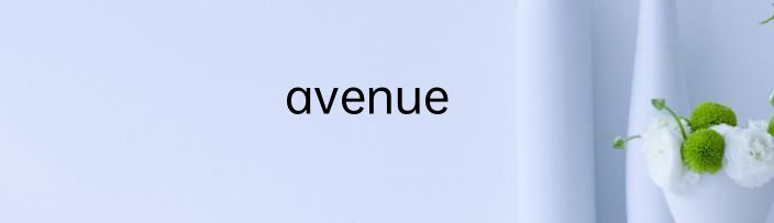 avenue